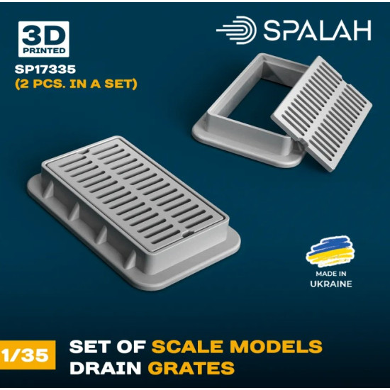 Spalah 17335 1/35 Drain Grates 2 Psc Set Of Scale Models Spalah 17335 1/35 Drain Grates 2 Psc Set Of Scale Models