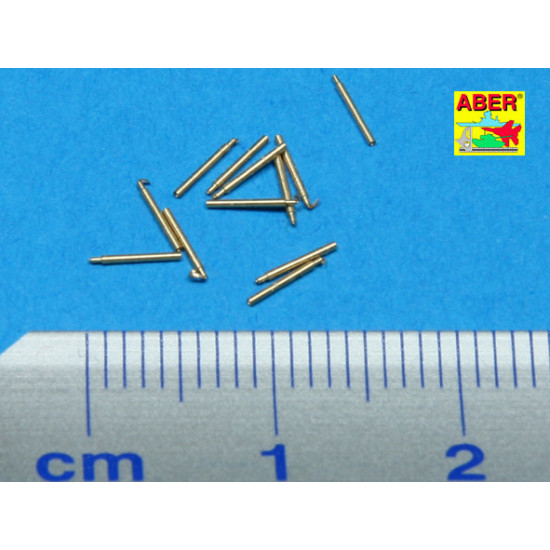 Set of 12 pcs 140 mm barrels for ship Hood 1/700 Aber 700-L10