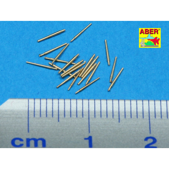 Set of 20 pcs 127 mm universal barrels for US Navy ships 1/700 Aber 700-L13