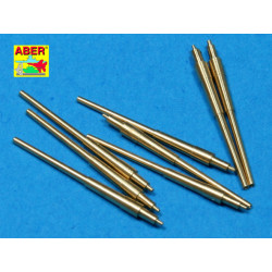 Set of 8 pcs 380 mm barrels for ships Bismarck Tirpitz 1/700 Aber 700-L14