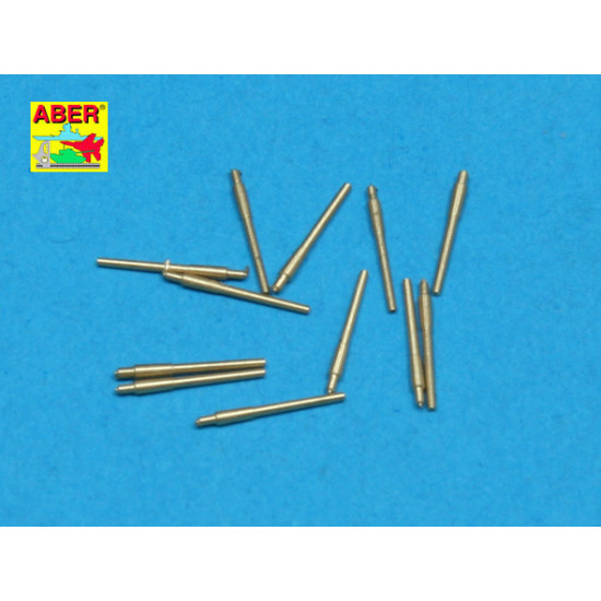 Set of 12 pcs 152 mm barrels for ships Nelson Rodney 1/700 Aber 700-L19