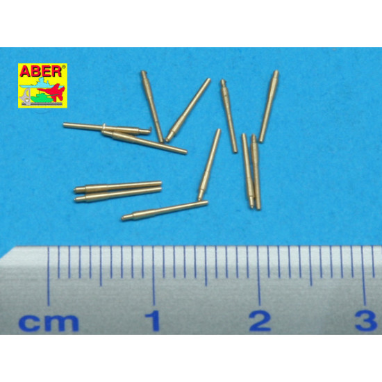 Set of 12 pcs 152 mm barrels for ships Nelson Rodney 1/700 Aber 700-L19