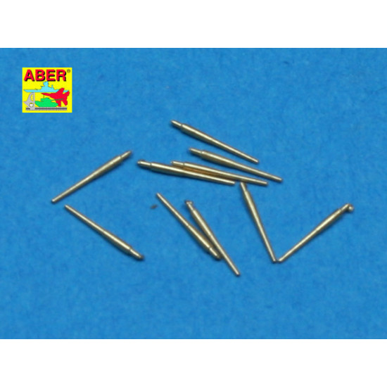 Set of 10pcs 120 mm barrels for Royal Navy ships 1/700 Aber 700-L20