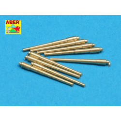 Set of 9pcs 406 mm barrels for US ships Iowa, New Jersey, Missouri, Wisconsin 1/700 Aber 700-L24