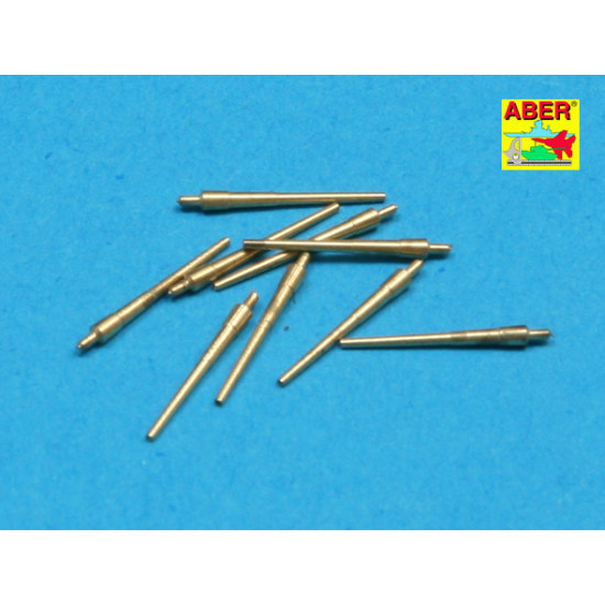 Set of 9 pcs 203 mm barrels for USN ships San Francisco, Tuscaloosa type 1/700 Aber 700-L25