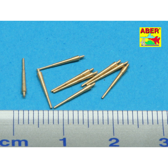 Set of 9 pcs 203 mm barrels for USN ships New Orleans, Minneapolis type 1/700 Aber 700-L26