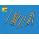 Set of 10 pcs 203 mm barrels for Japan ships Atago, Kumano, Myoko etc. 1/700 Aber 700-L27