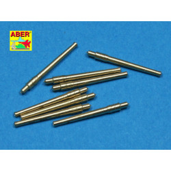 Set of 8 pcs 356mm (14in) L45 Vickers type 41 barrels for Kongo, Haruna, Hiei, Kirishim 1/700 Aber 700-L28