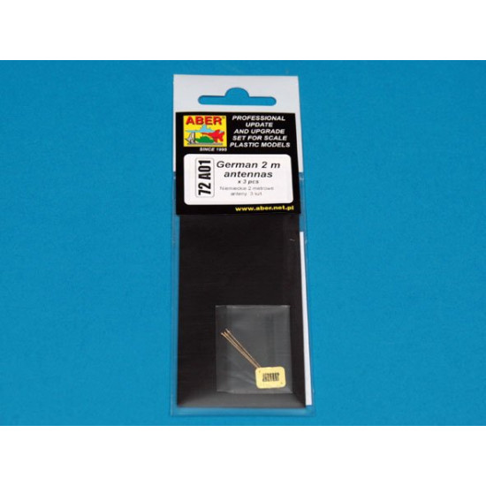 German 2m antennas (3 pcs) 1/72 Aber 72-A01 German 2m antennas (3 pcs) 1/72 Aber 72-A01