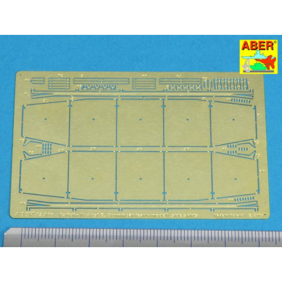 Side skirts for Pz.Kpfw.IV Ausf.G and Brummbar (early) 1/72 Aber 72-A04 Side skirts for Pz.Kpfw.IV Ausf.G and Brummbar (early) 1/72 Aber 72-A04