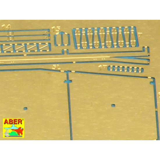 Side skirts for Pz.Kpfw.IV Ausf.G and Brummbar (early) 1/72 Aber 72-A04 Side skirts for Pz.Kpfw.IV Ausf.G and Brummbar (early) 1/72 Aber 72-A04
