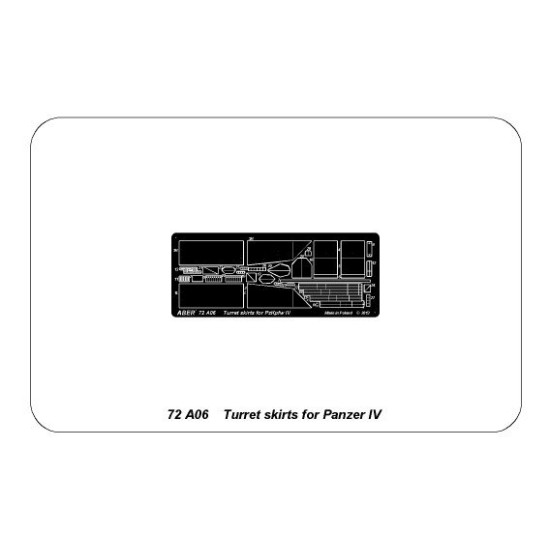 Turret skirts for Pz.Kpfw. IV 1/72 Aber 72-A06