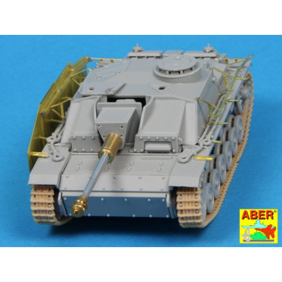 Side skirts for Sturmgeschutz III (Early model) 1/72 Aber 72-A11 Side skirts for Sturmgeschutz III (Early model) 1/72 Aber 72-A11