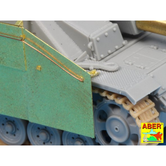 Side skirts for Sturmgeschutz III (Early model) 1/72 Aber 72-A11 Side skirts for Sturmgeschutz III (Early model) 1/72 Aber 72-A11