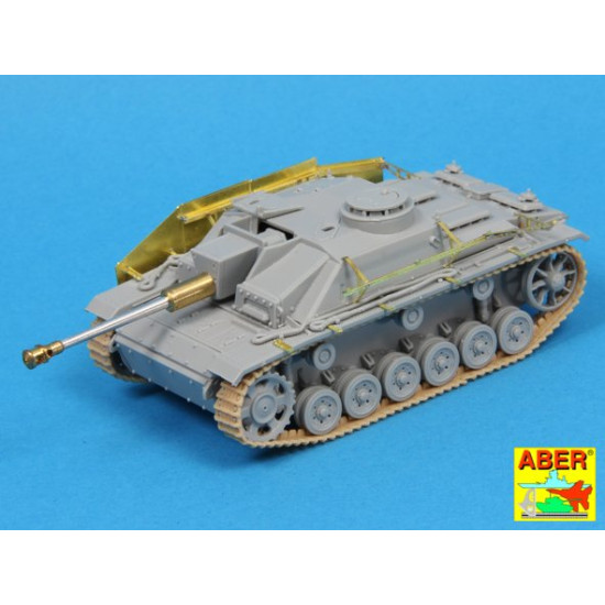 Side skirts for Sturmgeschutz III (Early model) 1/72 Aber 72-A11 Side skirts for Sturmgeschutz III (Early model) 1/72 Aber 72-A11