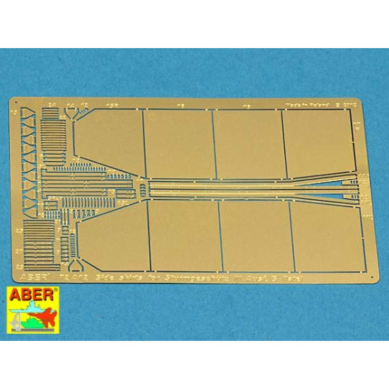 Side skirts for Sturmgeschutz III (late model) 1/72 Aber 72-A12 Side skirts for Sturmgeschutz III (late model) 1/72 Aber 72-A12