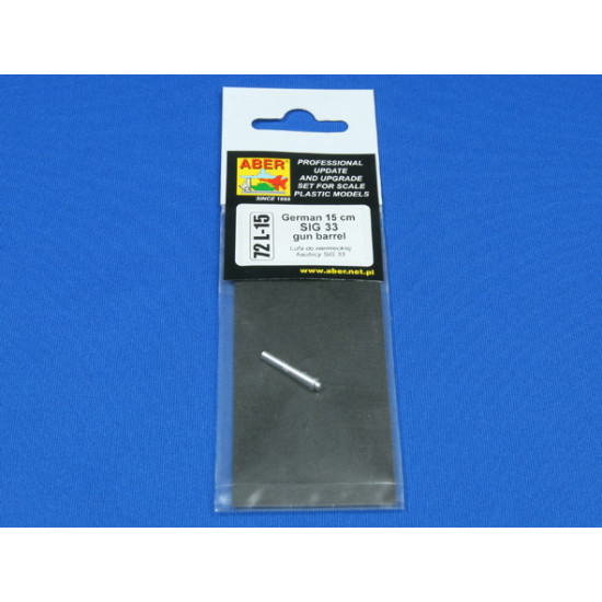 German 15 cm SIG 33 gun barrel 1/72 Aber 72-L15 German 15 cm SIG 33 gun barrel 1/72 Aber 72-L15