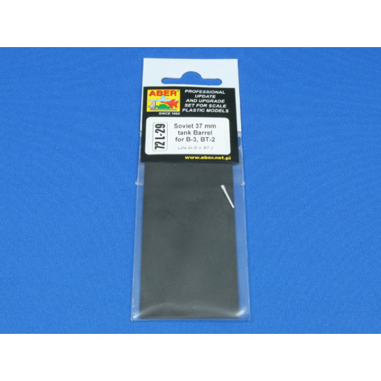 Soviet 37mm tank Barrel for B-3, BT-2 1/72 Aber 72-L29