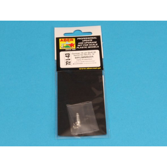 German 15cm StuH 43 barrel for Stu.Pz. IV BRUMBAR - early version 1/72 Aber 72-L43
