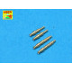 Set of 4 barrels tips for German 7,92 mm MG 17 aircraft machine guns 1/32 Aber A32-003
