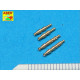 Set of 4 barrels tips for German 7,92 mm MG 17 aircraft machine guns 1/32 Aber A32-003