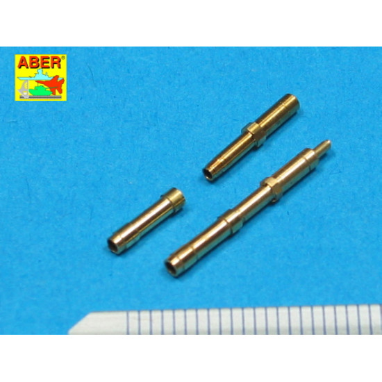 Set of 2 barrels for German aircraft 30mm machine cannons MK 108 with blast tube 1/32 Aber A32-010