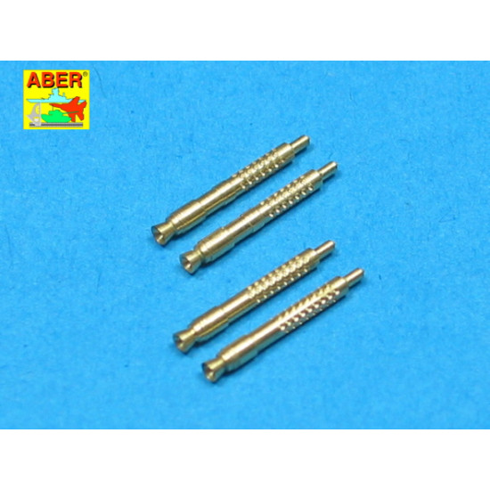 Set of 4 barrel tips for German 13 mm MG 131 aircraft machine gun 1/32 Aber A32-011