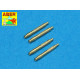 Set of 4 barrel tips for German 13 mm MG 131 aircraft machine gun 1/48 Aber 48-011