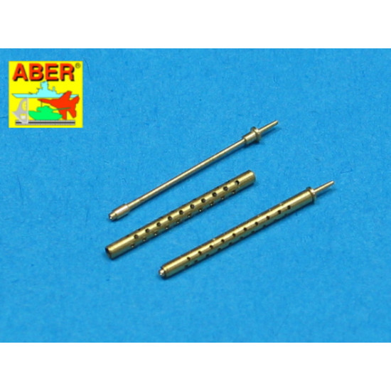 Set of 2 cal .50 (12,7mm) standard barrels for U.S. aircraft machine guns Browning M2 1/48 Aber 48-017 Set of 2 cal .50 (12,7mm) standard barrels for U.S. aircraft machine guns Browning M2 1/48 Aber 48-017