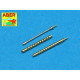 Set of 2 cal .50 (12,7mm) standard barrels for U.S. aircraft machine guns Browning M2 1/48 Aber 48-017 Set of 2 cal .50 (12,7mm) standard barrels for U.S. aircraft machine guns Browning M2 1/48 Aber 48-017