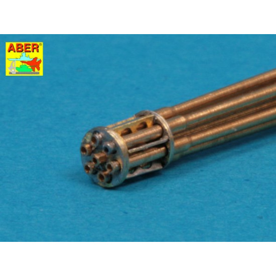 Set of barrels for 20 mm gun M61A1used in modern US Force aircrafts 1/48 Aber 48-050