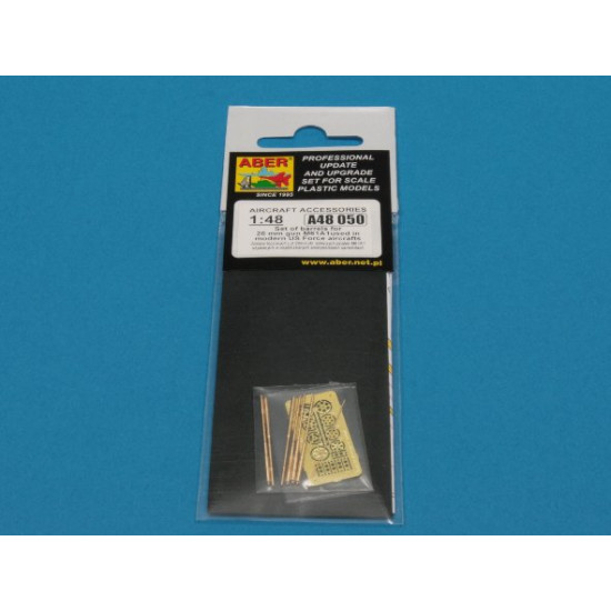 Set of barrels for 20 mm gun M61A1used in modern US Force aircrafts 1/48 Aber 48-050