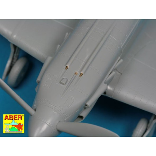 Armament for Soviet fighter MIG-3 2x7,62ShKAS 1x12,7mmUBS pitot tube 1/48 Aber 48-114