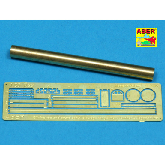 Clean rod and spare aerial stowage for Panther Jagdpanther 1/35 Aber RR-23 Clean rod and spare aerial stowage for Panther Jagdpanther 1/35 Aber RR-23