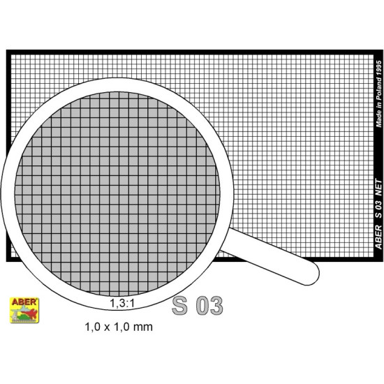 Net 1,0 x 1,0 mm Aber RS-03