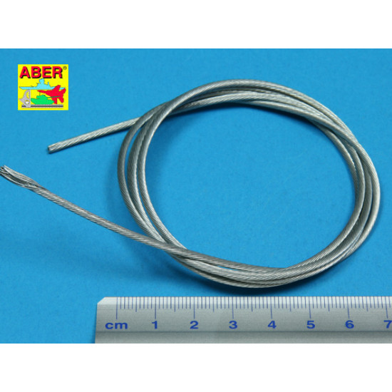 Stainless Steel Towing Cables d 2,0mm, 1 m long Aber RTCS-20