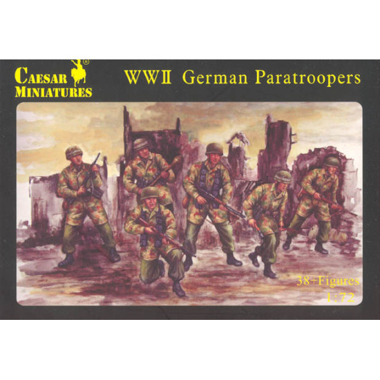 WWII German Paratroopers 1/72 Ceasar Miniatures H068