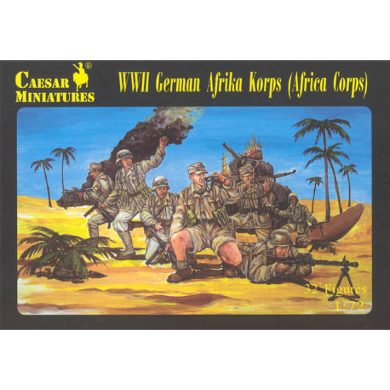WWII German Afrika Korps 1/72 Ceasar Miniatures H070