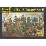 WWII US Infantry Set 2 1/72 Ceasar Miniatures H071