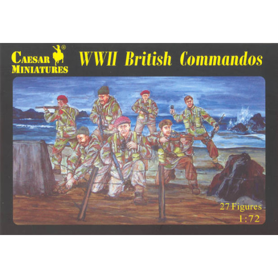 WWII British Commandos 1/72 Ceasar Miniatures H073