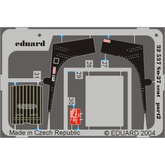 Photoetched set BIG-ED 1/32 Su-27B Flanker, for Trumpeter kit 1/32 Eduard BIG-3218 Photoetched set BIG-ED 1/32 Su-27B Flanker, for Trumpeter kit 1/32 Eduard BIG-3218