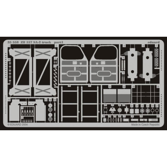 Photoetched set BIG-ED 1/35 SA-2 missile & ZiL-157 truck, for Trumpeter kit 1/35 Eduard BIG-3529