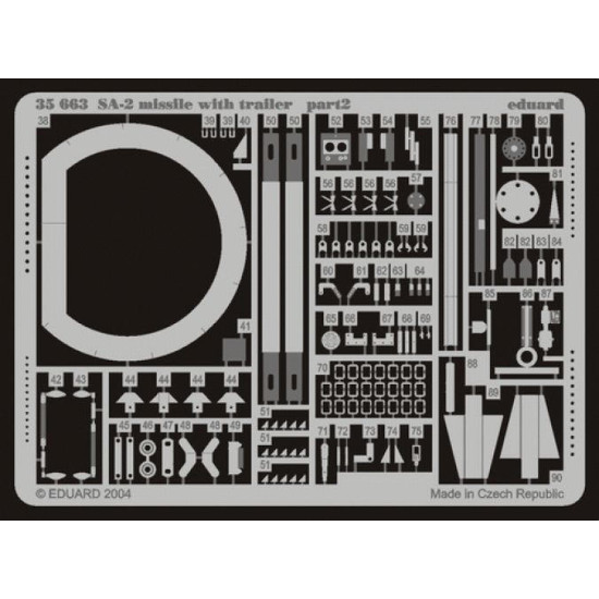 Photoetched set BIG-ED 1/35 SA-2 missile & ZiL-157 truck, for Trumpeter kit 1/35 Eduard BIG-3529