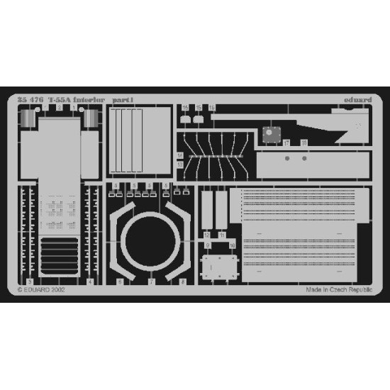 Photoetched set ZSU-23-4V1 Shilka, for Dragon kit 1/35 Eduard 35477