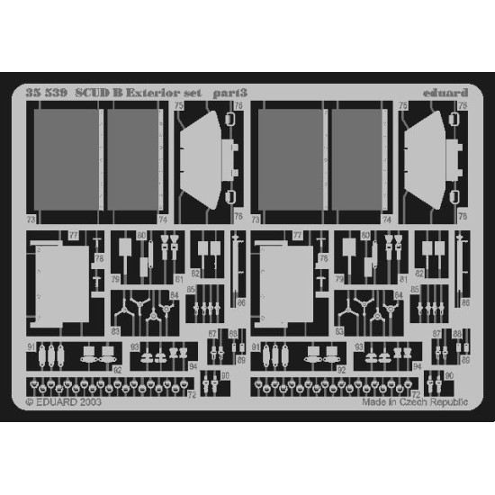 Photoetched set SCUD B exterior, for Dragon kit 1/35 Eduard 35539