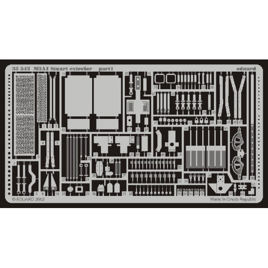 Photoetched set M3A1 Stuart exterior, for Academy kit 1/35 Eduard 35543