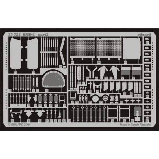 Photoetched set BMD-1, for Eastern Express kit 1/35 Eduard 35728