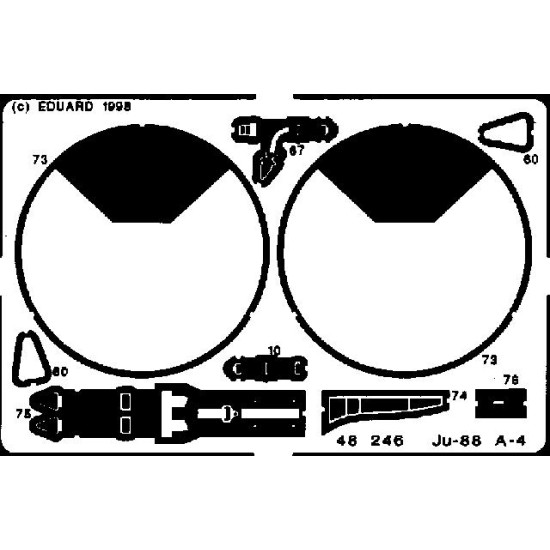 Photoetched set Ju-88 A4, for Monogram kit 1/48 Eduard 48246