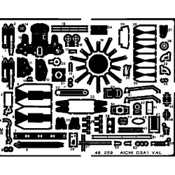 Photoetched set Aichi D3A1 Val, for Hasegawa kit 1/48 Eduard 48259