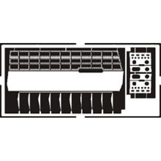 Photoetched set P-40B/C Flaps, for Academy kit 1/48 Eduard 48334